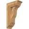 Ekena Millwork Funston Traditional Rough Sawn Bracket w/ Offset Brace, Western Red Cedar, 8"W x 18"D x 30"H BKT0806X18X30FST01RWR - alternate 1